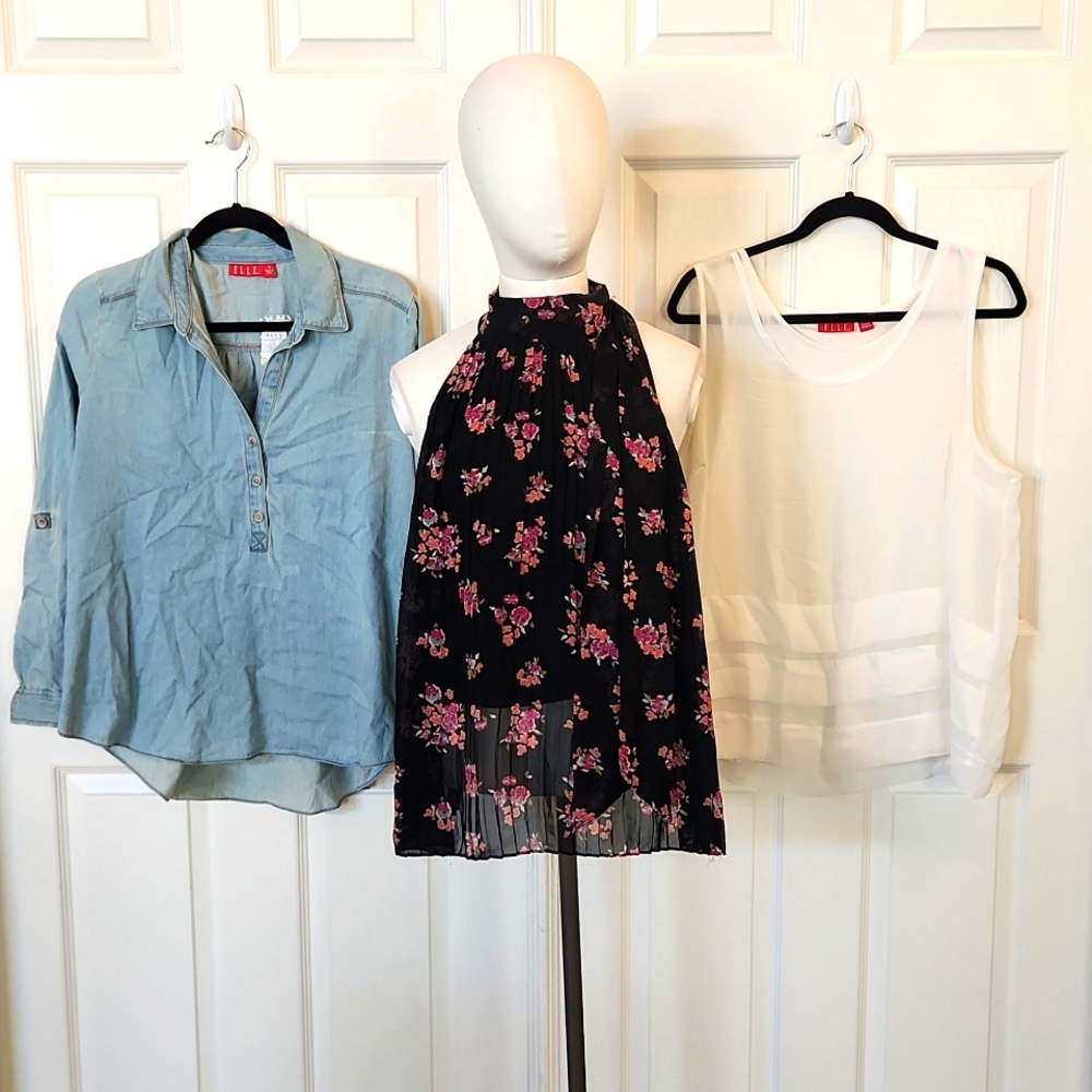 ELLE lot of 3 tops